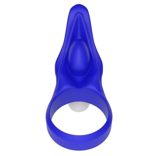 Ерекційне віброкільце LoveToy Power Clit Cockring, Blue: Виробник LOVETOY