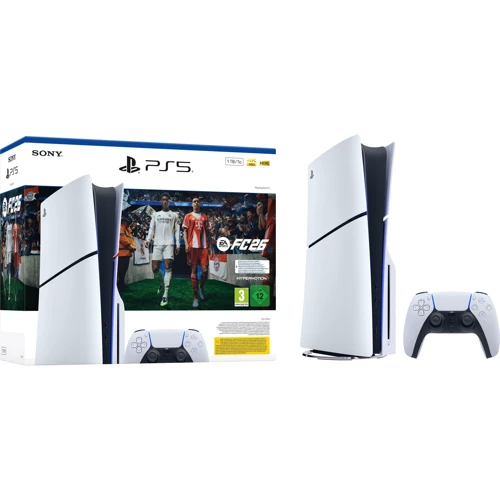 Игровая приставка Sony Playstation 5 Slim 825GB EA SPORTS FC 26 (1000049854) UA: Процессор AMD Ryzen Zen 2, 8 ядер 16 потоков, 3.5 ГГц / RDNA 2, 2.23 ГГц