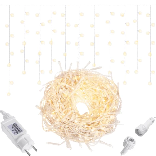 Гирлянда Springos бахрома уличная 8 м 200 LED теплый белый (CL0201) фото 8