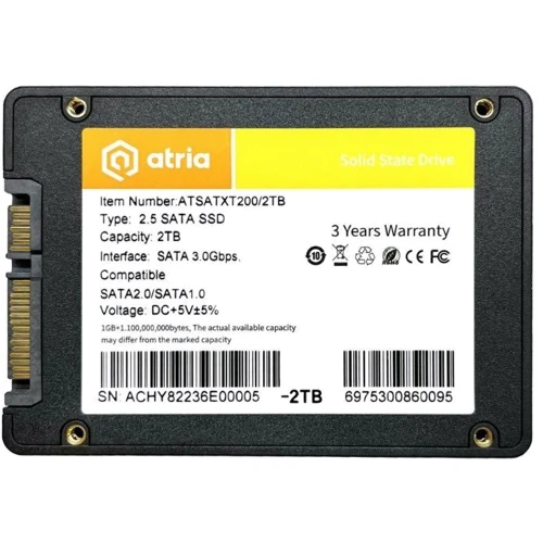ATRIA XT200 2 TB (ATSATXT200/2048): Тип накопителя внутренний