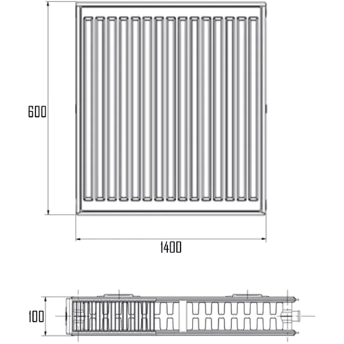 Imas 22-К 600х1400 бок. подкл: Тип радиатора Панельный