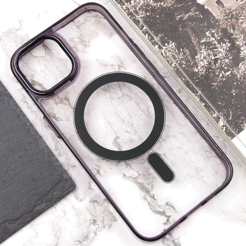 Чехол для iPhone Epik TPU Iris with MagSafe Black for iPhone 14 Pro: Тип чехла накладка на заднюю часть