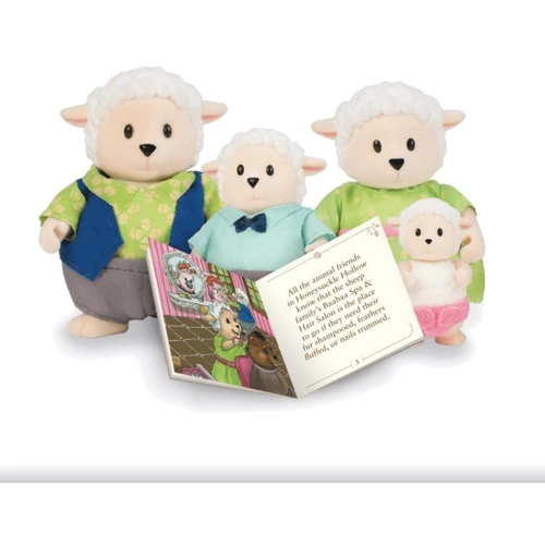 Набір фігурок Li'l Woodzeez Сім'я Овечок (з книгою) (6159M)