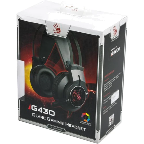 Навушники A4Tech Bloody G430 Black: Діапазон частот (Гц) 20 - 20000