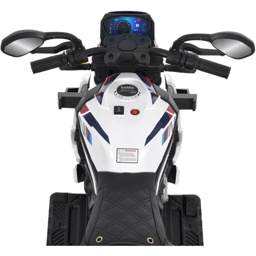 Дитячий триколісний електромотоцикл Bambi 50W білий (M 6142EL-1)