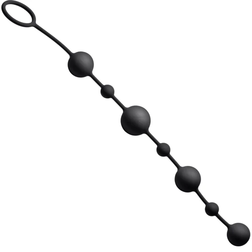 Анальная цепочка Greygasms Linger Silicone Anal Beads (черный)