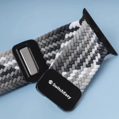 Switcheasy Candy Braided Nylon Watch Loop Black/Gray (SAW459237BY24) для Apple Watch 42/44/45/46/49mm фото 8