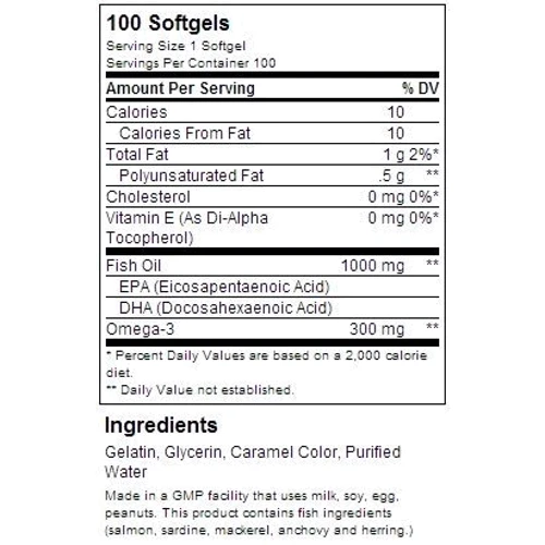 Universal Nutrition Fish Oil 100 caps: Пол Унисекс