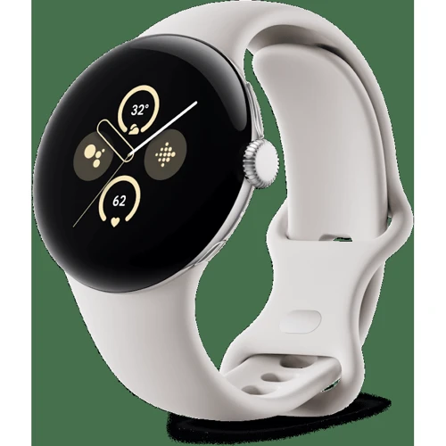 Смарт-часы Google Pixel Watch 2 LTE Polished Silver Aluminum Case with Porcelain Active Band