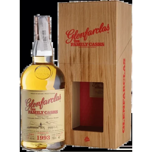 Віскі Glenfarclas The Family Cask 1993, wooden box 0.7 л (BWR4814)