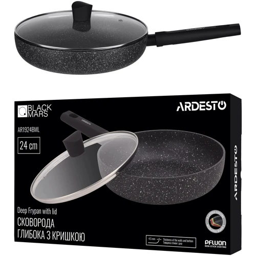 Сковорода Ardesto Black Mars Alcor 24 см (AR1924BML) фото 11