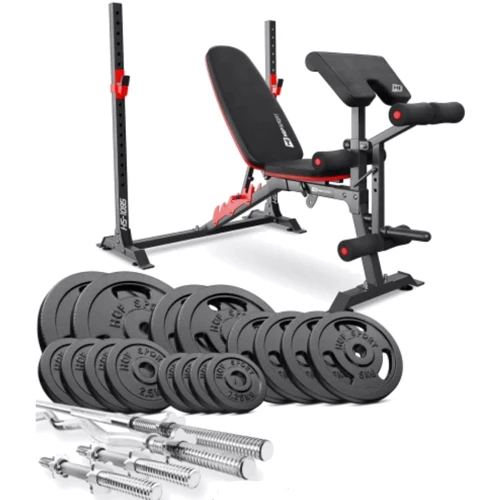 Скамья для жима и пресса Hop-Sport STRONG 116 кг HS-1095 (UT-10000698)