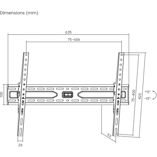 Кронштейн для ТВ Brateck KL36-46T