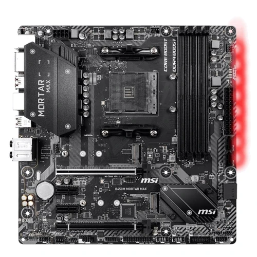 MSI B450M MORTAR MAX: Оперативна пам'ять 4xDDR4 4133, до 64 ГБ
