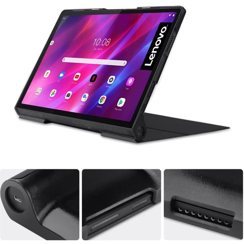 Аксесуар для планшетних ПК BeCover Smart Case Black для Lenovo Yoga Tab 11 YT-706F (707287): Матеріал штучна шкіра