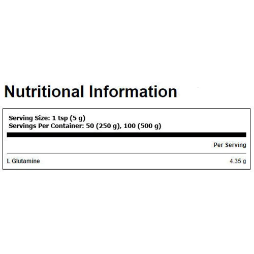 Аминокислота для спорта MyProtein L-Glutamine 250 г: Тип Глютамины