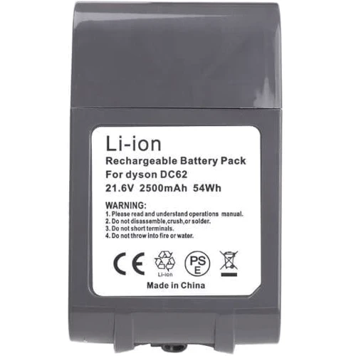 Аккумулятор PowerPlant для пылесоса Dyson DC62 21.6V 2.5Ah Li-ion (JYX-DYS-LDC62): Производитель PowerPlant
