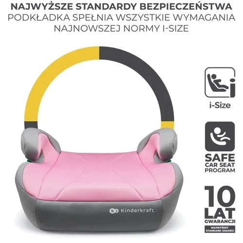 Автокресло бустер KinderKraft I-BOOST I-Size Pink (Hnrt_4815) фото 4