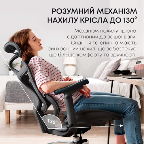 Офисное кресло Sihoo DORO C300L Mesh Black (DORO-C300L-A3-101)