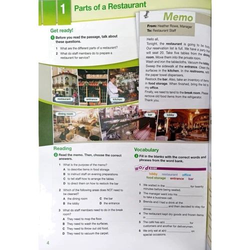 Career Paths: Food Service Industries: Student's Book: Количество страниц 120