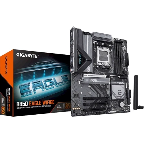 GIGABYTE B850 EAGLE WIFI6E: Оперативна пам'ять 4xDDR5 8200 МГц, до 256 ГБ
