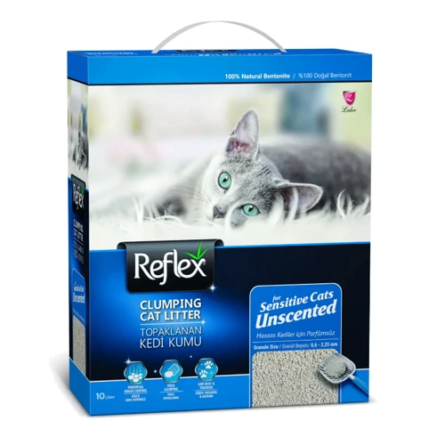 Наполнитель для кошачьего туалета Reflex бентонитовый для чувствительных кошек без запаха 10 л (TKMREF0007)