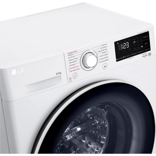 Стиральная машина LG F2V3GS0WW: Загрузка белья (стирка), кг 8.5