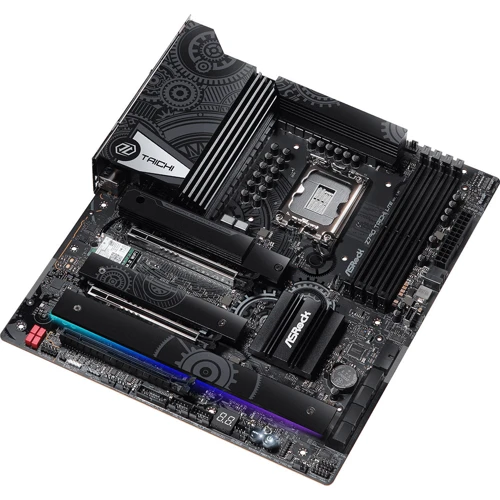 ASRock Z790 TAICHI LITE: Разъемы на плате SATA 3.0, M.2, USB Type-C, USB 2.0, USB 3.2 Gen 1