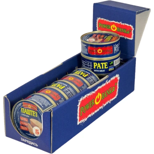 Паштет с мясом, PowerBANKa, ТМ Zdorovo ж/б 100 г фото 2