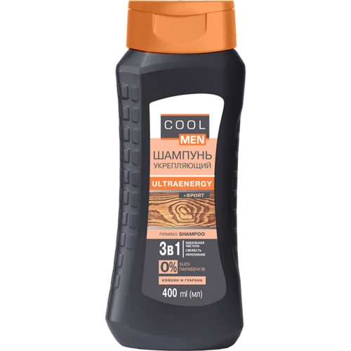 Cool Men Ultraenergy + Sport Шампунь укрепляющий 400 ml