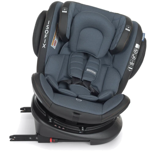 Автокресло El Camino EVOLUTION 2 360 ME 1045-1 ISOFIX 0-36 кг black striped фото 7
