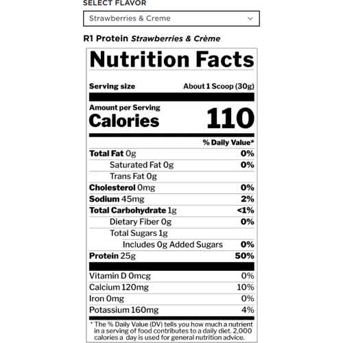 Протеин Rule 1 Protein R1 900 g / 30 servings / Strawberriess And Creme: Вид Сывороточные