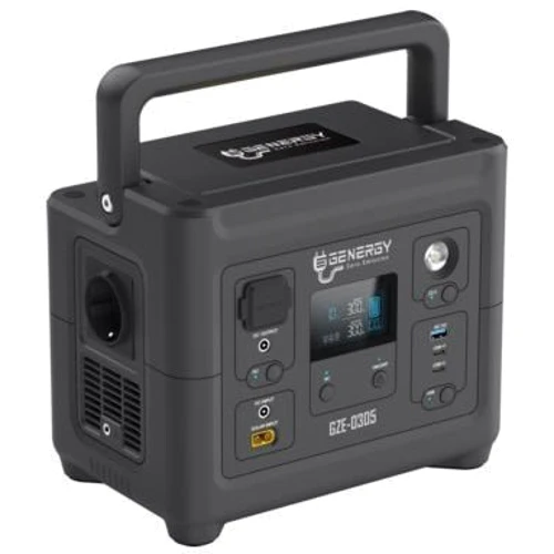Зарядная станция GENERGY ZERO 288Wh 500W (GZE-0305): Выходы потребителей Автоприкуриватель, USB-C, USB-A, 220V