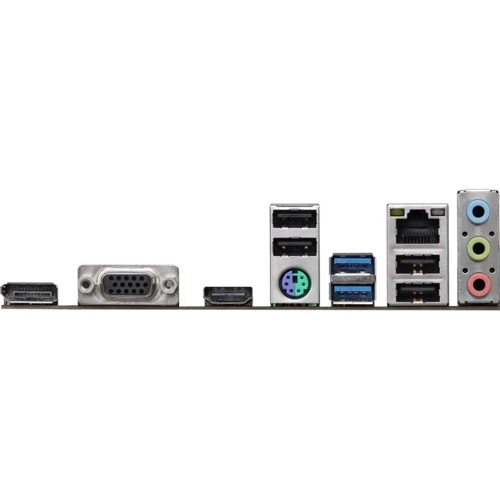 ASROCK H610M-HDV/M.2 R2.0: Разъемы на задней панели USB 3.2 Gen 1, USB 2.0, VGA, HDMI, DisplayPort, Ethernet RJ-45