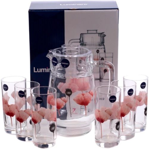 Набор для напитков Luminarc Angelique Red 7 пр. (P6285): Тип Набор для напитков