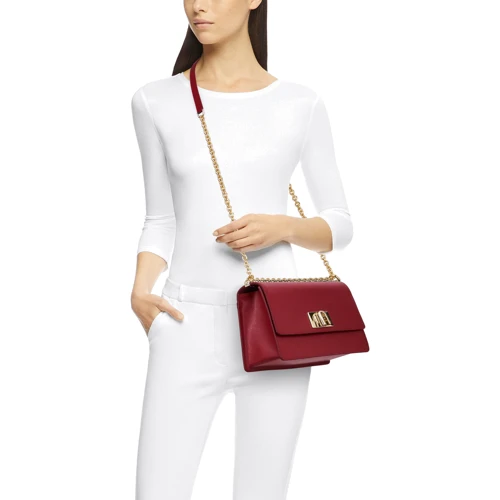 Жіноча сумка крос боді Furla 1 927 S Crossbody 24 Bafiaco бордова (BAFIACOARE000CGQ00): Тип ручки На ланцюжку, Плечовий ремінь, Без ручки