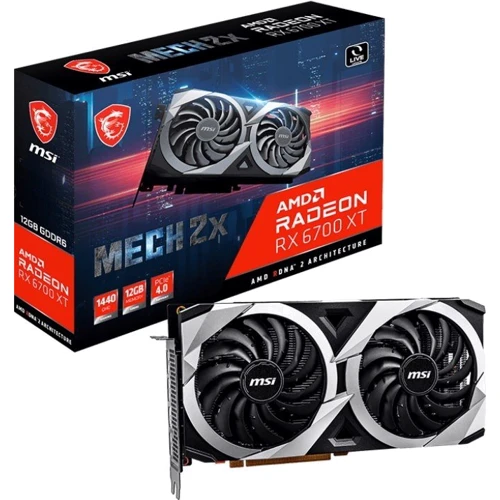 Відеокарта MSI Radeon RX 6700 XT MECH 2X 12G OC: інтерфейс PCI Express 4.0 x16