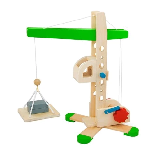 Дерев'яна іграшка Viga Toys Підйомний кран (59698)