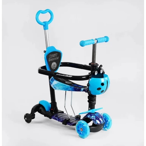 Детский самокат 5 в 1 Best Scooter LS-80577 Голубой