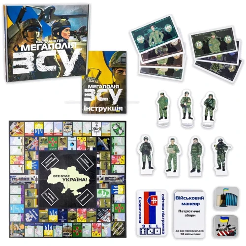 Настольная игра Strateg Мегаполия ВСУ на украинском языке (30775)