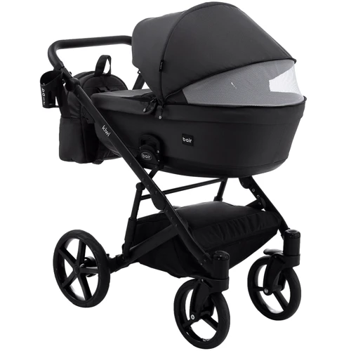 Коляска 2 в 1 Bair Kiwi Soft BKS-299 графіт: Матеріал коліс резина