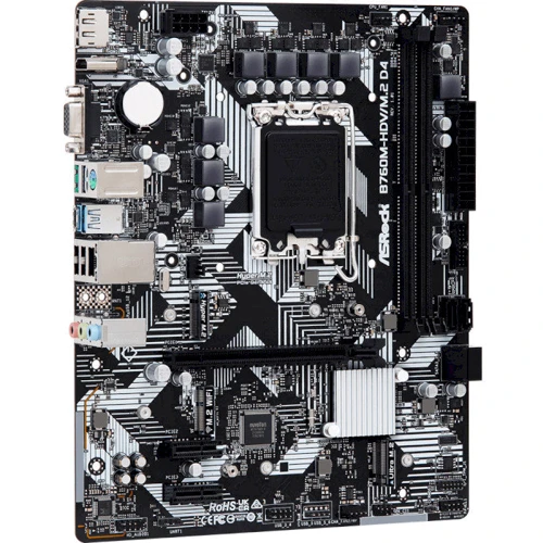 ASRock B760M-HDV/M.2 D4: Разъемы на задней панели USB 2.0, USB 3.2 Gen 1, DisplayPort, Ethernet RJ-45, HDMI
