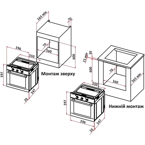Духова шафа електрична Perfelli BOE 6720 BL/I: Конвекція є