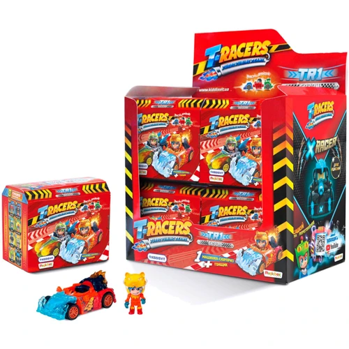 Машинка-конструктор T-Racers – Міксуй та драйвуй (з гонщиком, в ас., у дисплеї) (PTR1D208UA01)