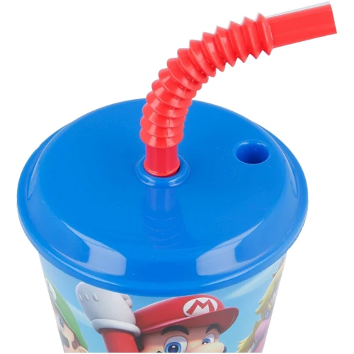 Склянка Stor Super Mario - Mario Easy Sport Tumbler 430 ml (Stor-21430): Матеріал корпусу Пластик