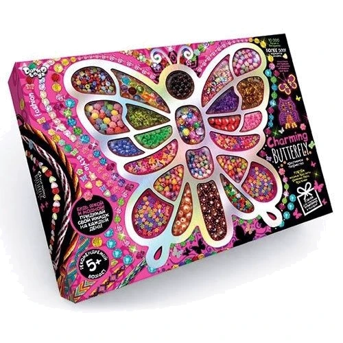 Набір намистин для плетіння Danko toys Charming Butterfly (CHB-01-01): Виробник Danko toys