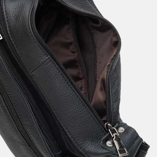 Женская сумка через плечо Keizer черная (k1107-black): Тип ручки Плечевой ремень, Без ручки