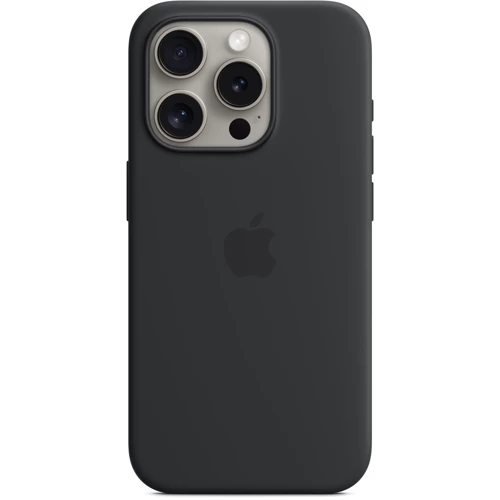 Чехол для iPhone Apple iPhone 15 Pro Silicone Case with MagSafe - Black (MT1A3ZM/A)