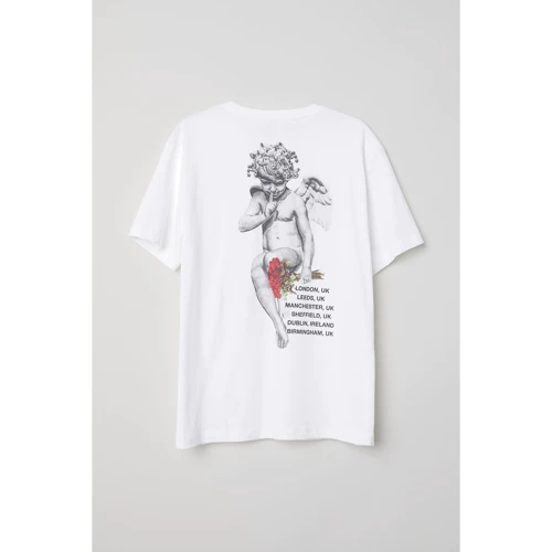 Футболка H&M 6150388 L белая: Вид Футболки