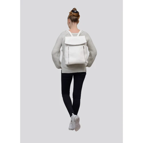 Женский рюкзак Sambag Rene 0ZG белый (27103008): Фактура Матовая, Гладкая